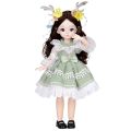 30cm Bjd Girls Toys 20 Removable Joint Dolls Fashion Dress Make Up Dolls Plastic Body Full Set Play House Doll. 