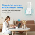 300Mbps Dual-Band Wireless WiFi Repeater/Extender/Booster with High-Speed Connectivity and Wide Coverage. 