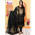 Unstitch Cotton Three piece for women screen Printed Shalwar Kameez orna 3 pieces. 