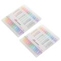 24 Pcs/Set Japanese Stationery Zebra Mild Liner Double Headed Fluorescent Pen Fluorescent Marker Pen Highlighter Pen. 