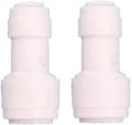 Elbows Connector Pipe Joint Straight for RO Water Purifier Type 5 Inch Quiz x 1/4 Inch Quiz (2 Piece Pack). 