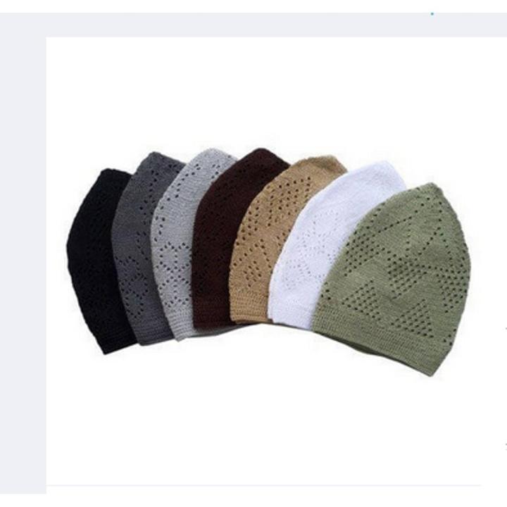 3pcs Prayer Caps Namaz Tupi Muslim