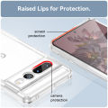 lthmy case for Pixel 7 Pro Transparent Hard Back with Shockproof Enhanced Side Bumper Phone Cover. 