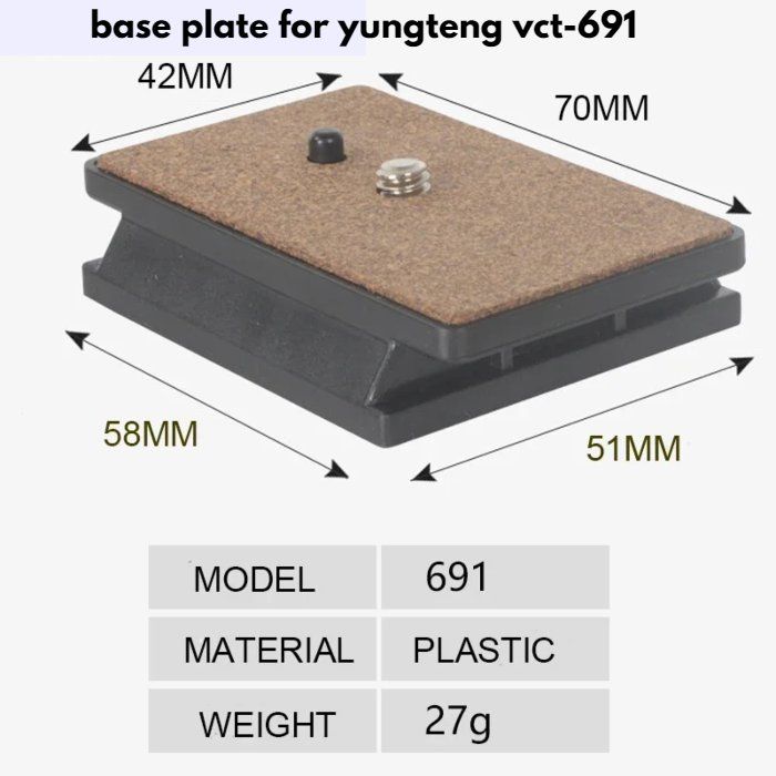 yunteng vct-691 quick release plate