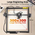 RDDSPON Laser Engraver 2.5W 7W Optical Power CNC Wood Router Engraving Machine Woodworking DIY Portable Cutter Printer 300*300mm. 