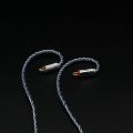 XINHS 24 4-core silver foil wire+silver plated, angkop para sa TRN BA5 KZ ZSX/ZAS/ZS10 CCA PLA13, 4-core silver foil wire+silver plated high fidelity upgraded cable 3.5mm plug. 
