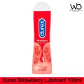 Durex Lube Strawberry Flavoured Lubricant Gel for Men & Women 100ml/ 50ml (Made In Thailand/India).