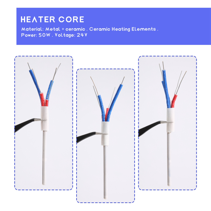 OUMERY%202Pcs%20A1321%20Ceramic%20Heating%20Elements%2024V%2050W%20Heater%20Core%20for%20HAKKO%20936%20937%208586%20Soldering%20Iron%20Saike%20Soldering%20Station%20-%20Image%202