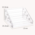 Transparent Display Stand Versatile Acrylic Cosmetic Organizer Multi-Tier Nail Polish Rack for Makeup Storage Retail Display.