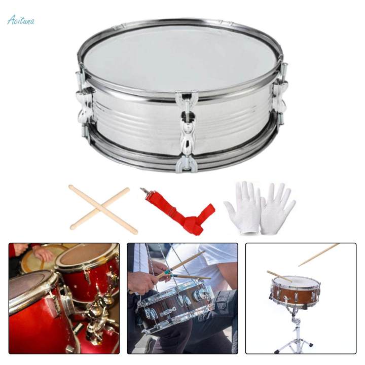 13inch%20Snare%20Drum%20with%20Shoulder%20Strap,%20Music%20Learning%20Portable%20Music%20Drums%20Percussion%20Instrument%20for%20Kids%20Beginners%20Gifts%20-%20Image%204