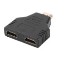 2 In 1 HDMI Male To Dual HDMI Female Port Audio Video Spli-tter Adapters Converter 1080P Monitor USB Adapters Sockets. 