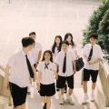 Taiwan School Uniform Suit Attached to Middle School Students jk Uniform White Shirt High School College Style Graduation Sports Meeting Business Attire Summer. 