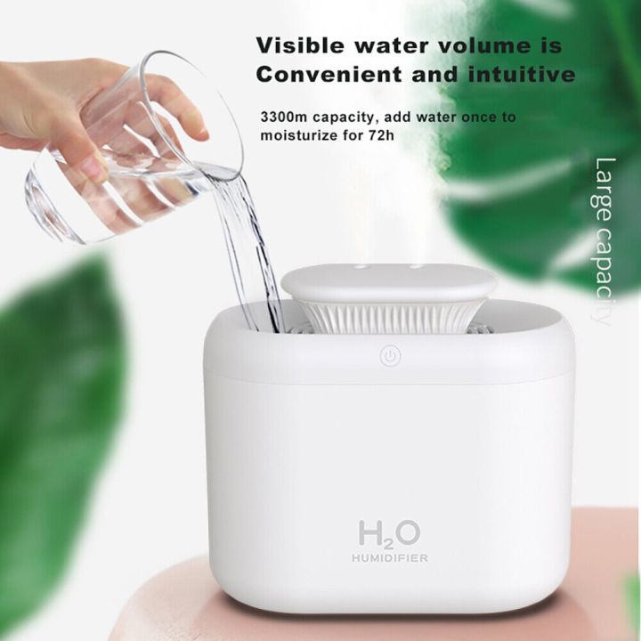Xiaomi%20Diffusion%20Aromatherapy%20Humidifier%20Large%20Capacity%203.3L%20Double%20Spray%20Portable%20USB%20Ultrasonic%20Cold%20mist%20Sprayer%20With%20Colourful%20Night%20Light%20-%20Image%203
