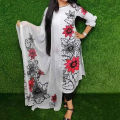 Joypuri Cotton Unstitched Skin Print High Quality Three Piece For Women - Suitable for All Seasons - Perfect Casual Wear.