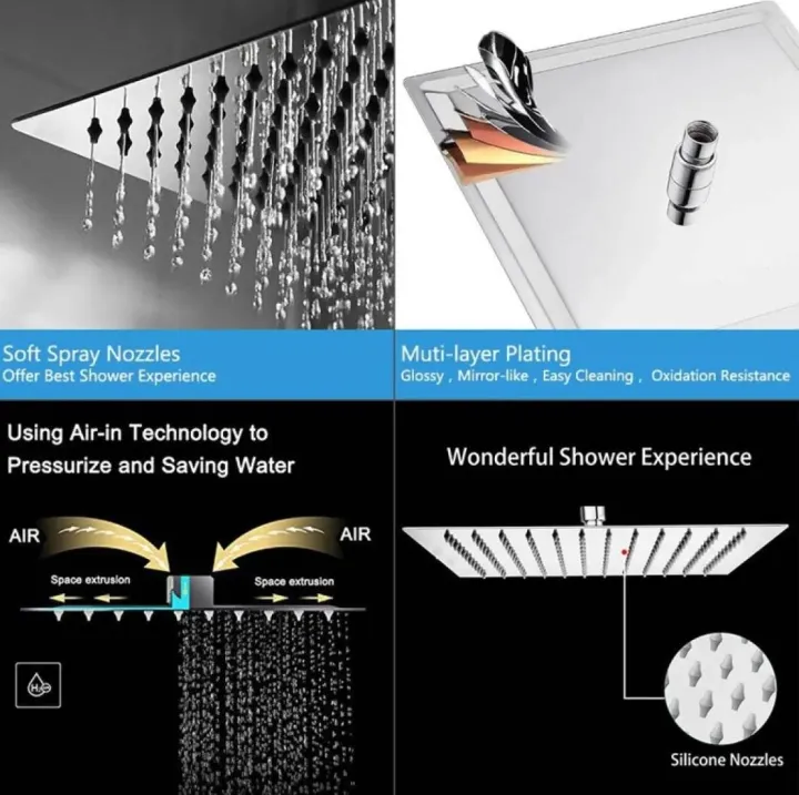 6"%20Stainless%20Steel%20Square%20Rain%20Shower%20Head%20Ultra%20Thin%20/%206"%20Rain%20Shower%20For%20Bathroom%20-%20Image%205