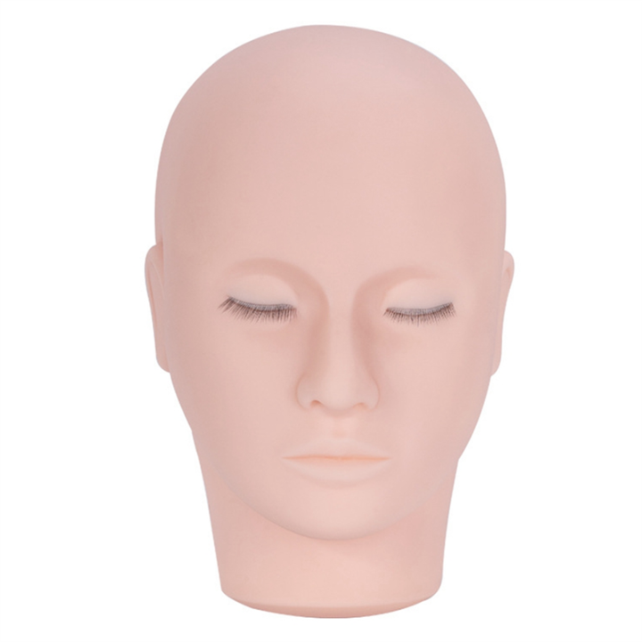 4D Eyelash Extension Lashes Grafting Practice Mannequin Head Training Tools with Makeup Teaching Makeup Tools
