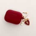 Pearl Love Rose Vintage Keyring For Airds 1 2 Case Red Earphone Protective Case For Airds Pro 3 Headphone Case Cute.