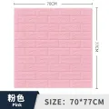 3D Foam Wall & ceiling Stickers 1 pcs 70*77 cm White/Pink/Blue/Green/Yelow/&Orange Color Self Adhesive, For Ideal To Decorate feature walls,Office,Restutent,TV Wall, sofa background, living room, bedroom, kitchen, kids room, stairs, dinner room. 