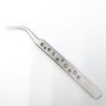 Tweezers 7-SA SR Hole Tweezers Curve Professional Tweezers Stainless Steel Tweezer 7-SA SR Tweezer Hand Tool. 