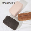 Autumn and winter solid color teddy velvet bag, large-capacity skin care products storage bag, travel portable plush bag, Jane.