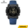 NAVIFORCE 7104 Men's Multi-Function Digital Wristwatch With Date Day Waterproof Silicone Strap Top Brand Luxury Classic Fashion Sports Watch -Blue. 