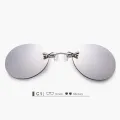 【VisioN Shop】SilverClipUVLAIK Mini Clip Nose Men UV400 Round Sun Glasses Hacker Empire Matrix Morpheus Rimless Sunglasses. 