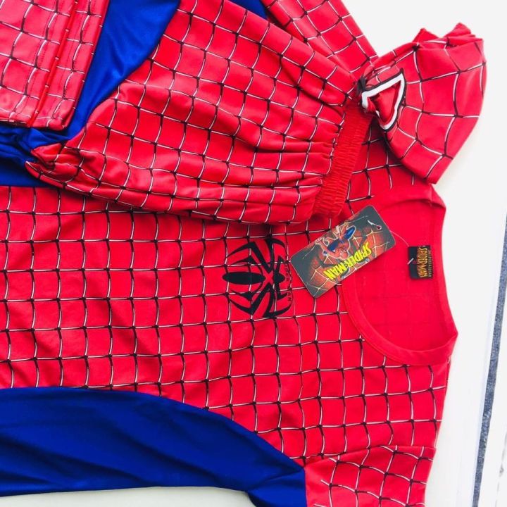 Spiderman Fancy Dress Costume Superhero Costume Kids Cartoon Fancy Dress for Costume Party
