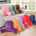 Pillow Back Cushion With Arm Support Bed Reading Rest Waist Chair Car Seat Sofa Lumbar Velvet Backrest. 