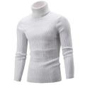 1Pc M/L/XL/XXL Fashion Comfortable Men Slim Fit Turtleneck Solid Color Long Sleeve Knitted Sweater Pullover Top  свитер. 