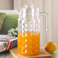 1.8 Litre Green Apple Deli Glassware Crystal Clear Glass Water Jug And Juice Jug And Pitcher With Plastic Lid.
