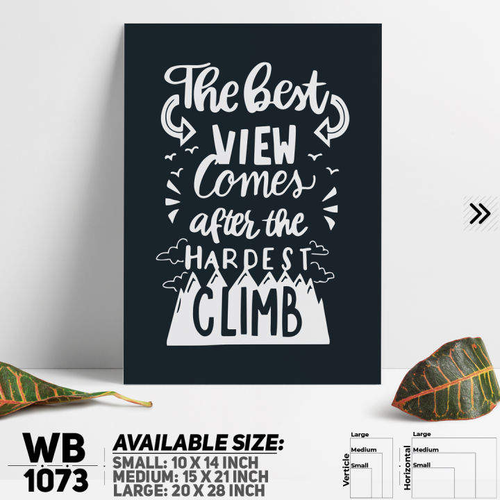 Motivational Quote Wall Canvas Poster For Wall Decoration Canvas Wall Decor Art For Wall - WB1073 - Neo Print - Minimalistic Sophistication