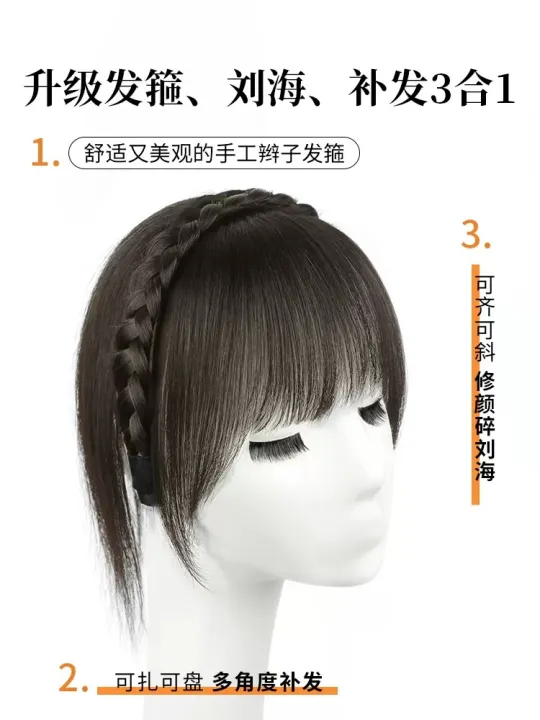 Xuchang%20Fake%20Headband%20Air%20Bangs%20One-Piece%20Hair%20Supplementing%20Piece%20All%20Real%20Hair%20Natural%20Forehead%20Cover%20Gray%20Hair%20Head%20Wig%20for%20Women%20-%20Image%204