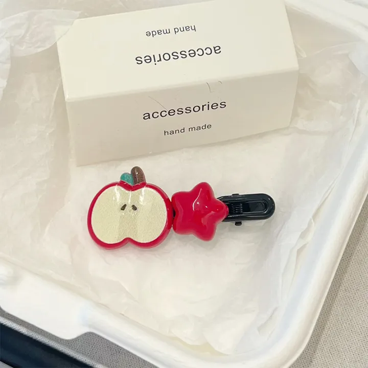 Cute%20Apple%20Hair%20Clip%20Star%20Duckbill%20Clip%20Hair%20Pin%20Bangs%20Side%20Clip%20Woman%20Headwear%20SUPER%20BABY%20-%20Image%205