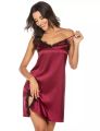 Ladies Romantic Lace Nightgowns Sexy Short Mini Silk Satin Night Dress Sleepwear For Woman - Night Dress For Women - Night Dress For. 