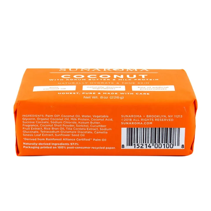 Sunaroma%20Coconut%20Kokum%20Butter%20Soap%20(8%20oz)%20-%20Natural%20Soap%20Brightens%20and%20Tones%20Dull%20Skin%20-%20Kokum%20Butter%20and%20Milk%20Protein%20Soothe%20and%20Moisturize%20the%20Complexion%20-%20Paraben%20and%20Sulfate%20Free,%20Made%20in%20the%20USA%20-%20Image%202