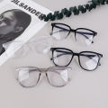 Gradient Transparent Computer Glasses Frame Women Men Anti Blue Light Round Eyewear Glasses Optical Eyeglasses.