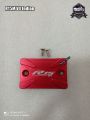 Motorcycle CNC Aluminum Rear Brake Fluid Reservoir Cap Cover For YAMAHA R15M V4 Indian ( Red Color ). 