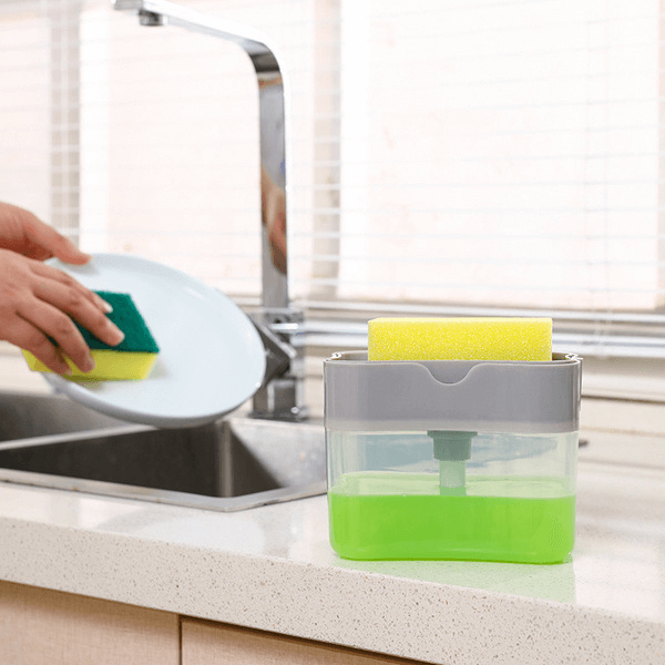 2 In1 Kitchen Liquid Soap Pump Dispenser