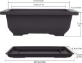 Bonsai flower pot 9 Inchi with Tray.