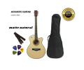 Matte Natural Acoustic Guitar - 2024 Edition. 