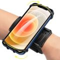 Running Wristband Phone Holder 360°Rotation Detachable Sports Armband with Key Holder for iPhone Samsung Xiaomi Huawei Phone. 