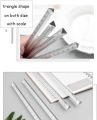 Small Transparent Triangular Prism Ruler Architect Scale Ruler 0-15cm Straight Ruler Ideal for Teacher Student Architect.