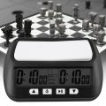 JAERBEE 2X Chess Clock, Digital Chess Timer & Game Timer, 3-In-1 Multipurpose Portable Professional Clock Black. 