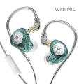 Wired Headphones with Microphone Bass HiFi Earphone Dual Drive Sport Noise Cancelling Headset In Ear Monitor Earbuds KZ EDX Pro. 