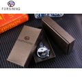 Forsining Man Watch Relogio Automatic Mechanical Black White Moon Phase Business Skeleton Tourbillon Leather Band Masculino.