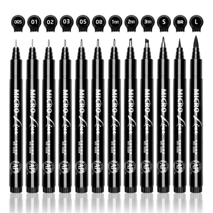 16%20Pcs%20Superior%20Black%20Micro%20Fineliner%20Ink%20Pens%20Set%20%7C%20Ultra%20Fine%20Tip%20Drawing%20&%20Writing%20Pens%20-%20Image%204