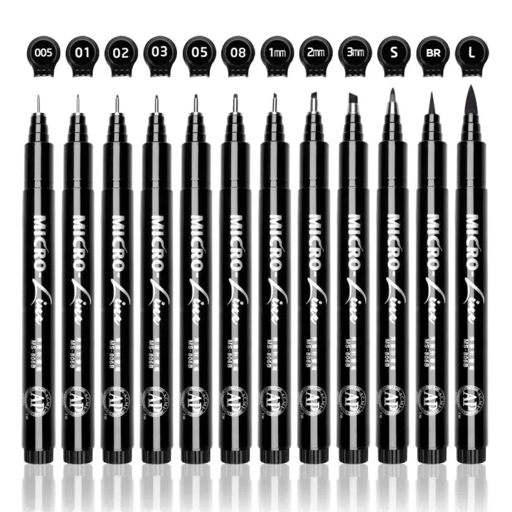 Superior%20Black%20Micro%20Fineliner%20Pens%20Set%2016%20Pcs%20Ultra%20Fine%20Tip%20Drawing%20&%20Writing%20Pens%20-%20Image%205