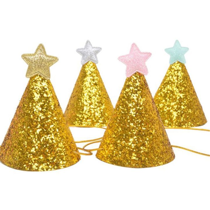 Gold%20Star%20Birthday%20Glitter%20Caps%201st%20Birthday%20Hat%20Newborn%20Baby%20Birthday%20Headband%201%202%203%20Year%20Birthday%20Party%20Decoration%20-%20Image%203