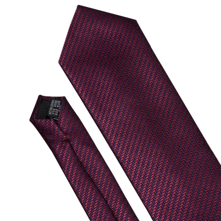 Red%20100%25%20Silk%20Novelty%20Tie%20Set%208.5cm%20Solid%20Woven%20Necktie%20Fashion%20Designers%20Barry.Wang%20Tie%20For%20Men%20Wedding%20Business%20LS-5028%20-%20Image%206