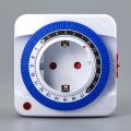 EU Timer Switch Timer 24 Hours Plug In Mechanical Grounded Programmable Smart Countdown Loop Switch Socket Indoor Auto Power Off. 